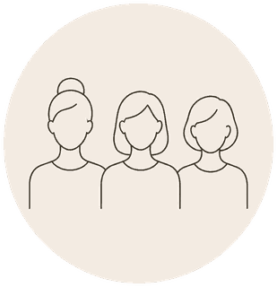 女性3人のイラスト